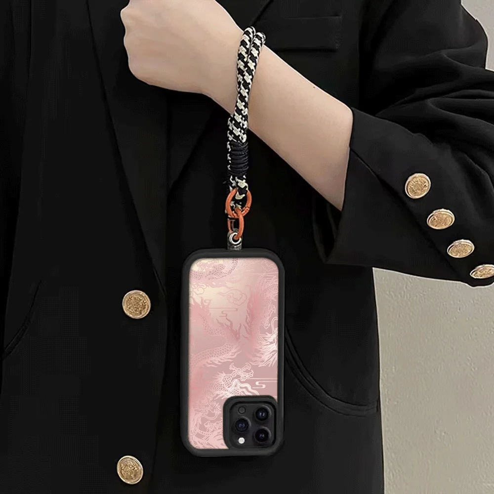 Hellweiße Drachenmuster-Riemen – Phone Cases With Straps Bewertung und Preis