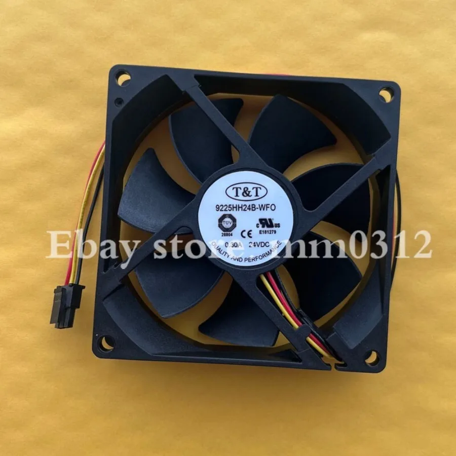 For T&T 9225HH24B-WFO 9225 DC24V 0.30A 9CM 3-Pin Inverter Cooling Fan