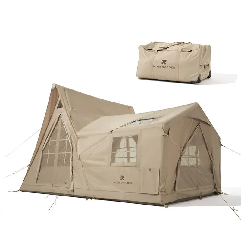 Tent Outdoor Camping Portable Foldable Rain proof, Thickened Wind proof, Inflatable tent House Type Cloud Villa