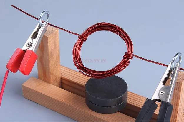 Motore elettrico semplice fatto in casa fatto a mano piccola invenzione sussidi didattici sperimentali elettromagnetici per studenti dei bambini