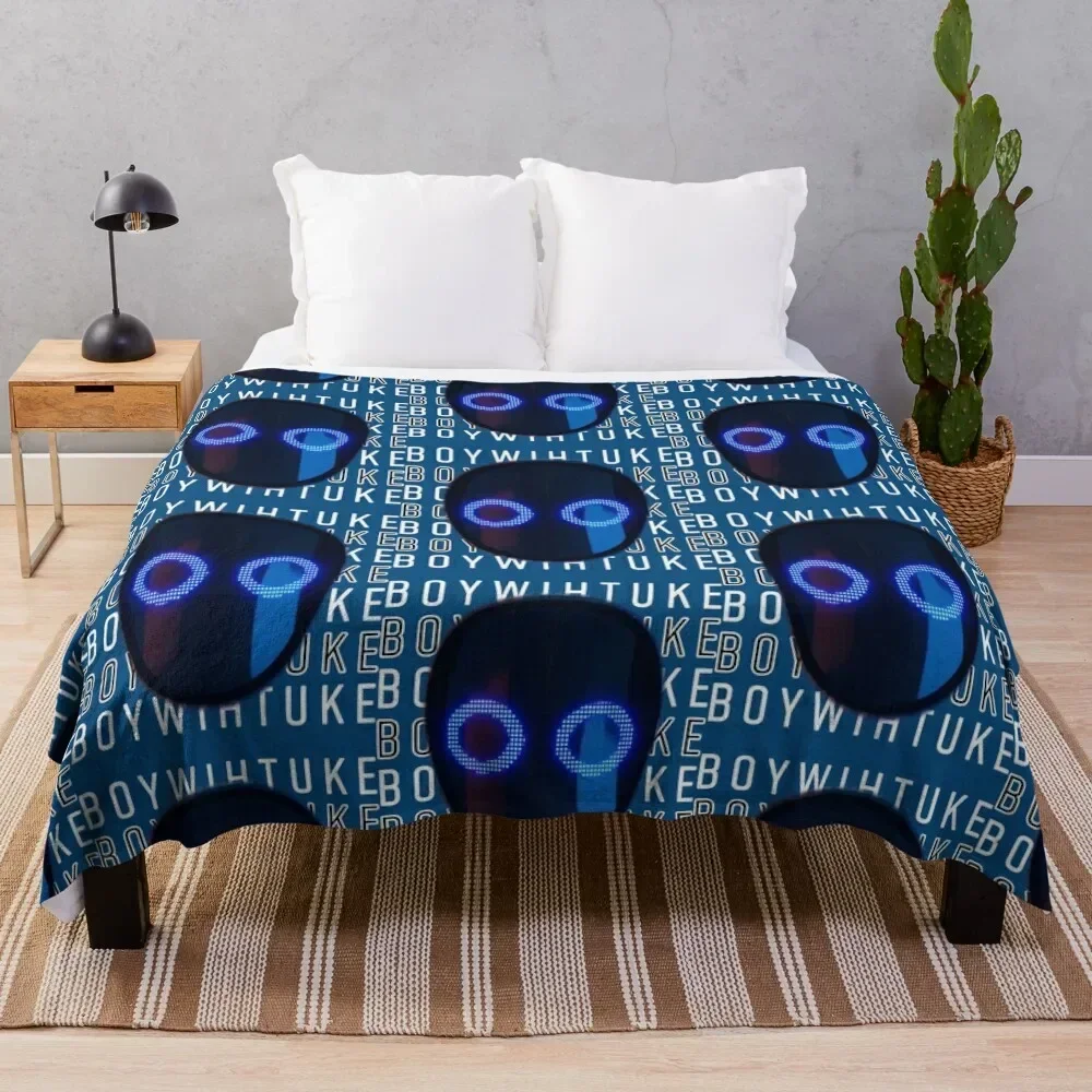 Boywithuke Face, Boywithuke Music Throw Blanket blankets and throws anime Luxury Throw Blankets