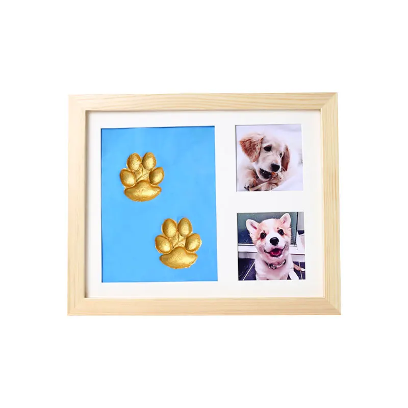 Pet Paw Print DIY Inkpad Dog Footprints Commemorative Cat Paw Print Inkpad Dog Paw Prints Photo Frame Souvenir Souvenir