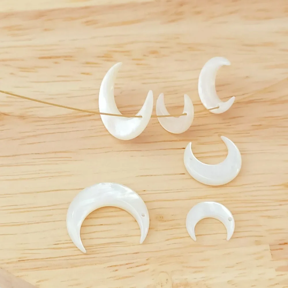 

Natural Shell Curved Crescent-shaped Pendant, DIY Moon Earring Material, Earrings, Accessories, Pendant