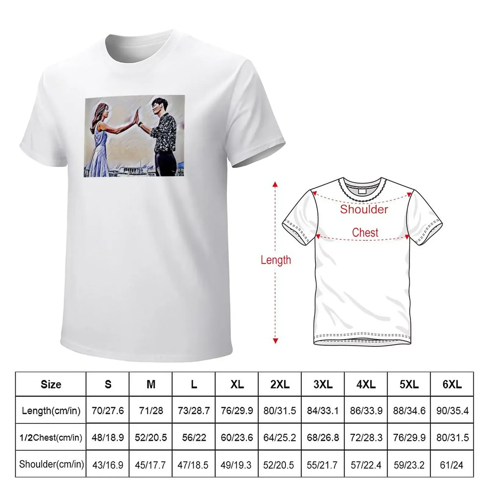 Kang Cheol and Oh Yeon Joo T-Shirt vintage clothes quick drying t shirts for men graphic Blouse customs tshirts for men