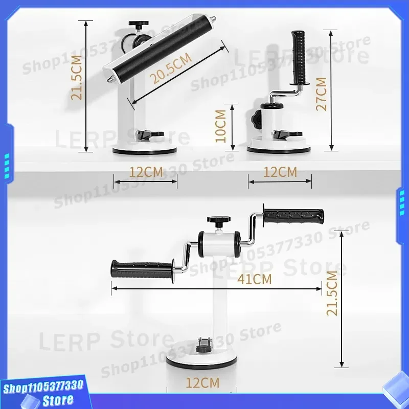 Hand Crank Arm Exerciser with Suction Cup for Upper Limb Strength Training Stroke Rehabilitation Equipment Resistance Workout