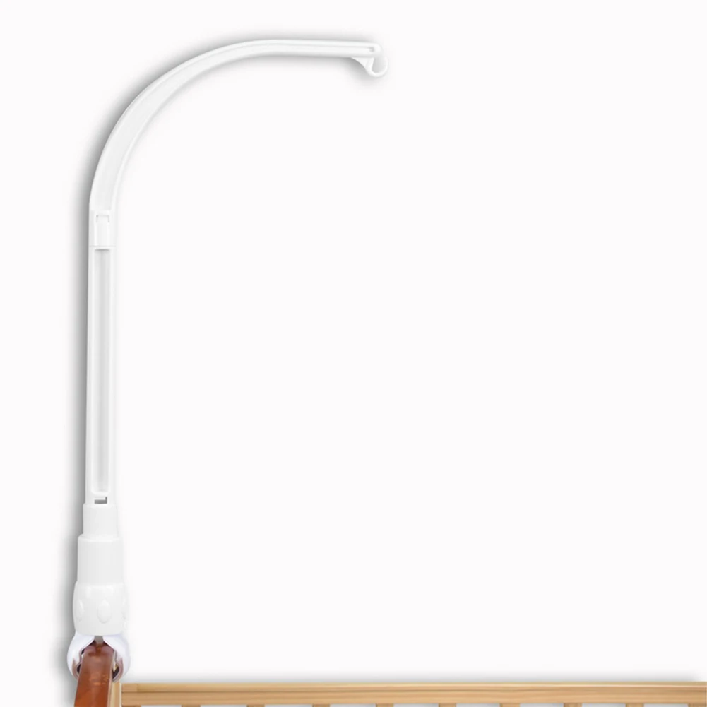 Rotating Baby Crib Rattle Toy Clip Bracket Infant Bed Stroller Bell Hanging Rack