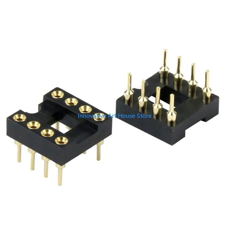 E1PC 10pcs AntiStatic IC Test Base Reduces Failure Rate To 0.1% DIP8 IC Socket