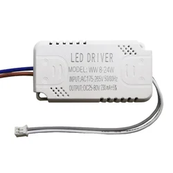 Controlador LED de corriente constante, fuente de alimentación, transformador LED, 230mA, 8-24w, 24-40w, 40-60w, 60-80w, 80-120w, 100-150w