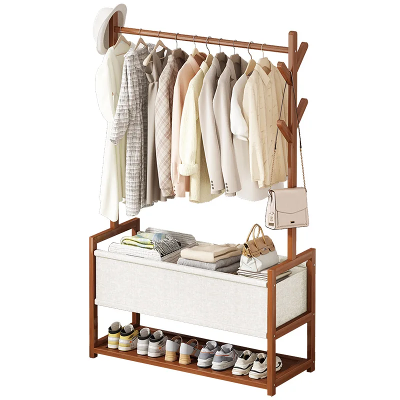 

Home floor standing clothes rack, living room light luxury clothes rack, simple bedroom clothes rack