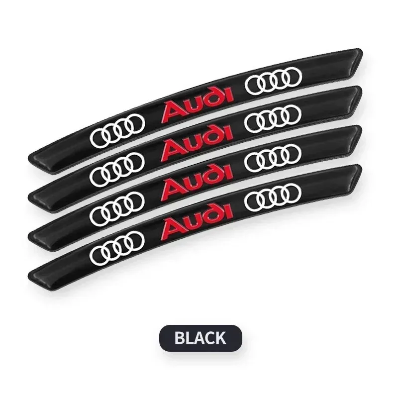 

4Pcs Wheel Hub Stickers Wheel Rims Aluminium Decoration Strips For Audi Sline A4 B8 B7 B9 A3 A6 C7 C6 C5 A5 Q5 A1 A6 RSQ3 RSQ8