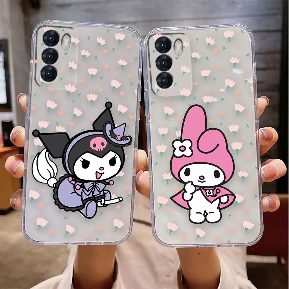 

Clear Phone Case For VIVO Y32 Y33S Y50 Y51S Y52S Y53S Y55S Y95 Y97 5G 4G Case Funda Coque Shell Melody Kuromi Little Twin Stars