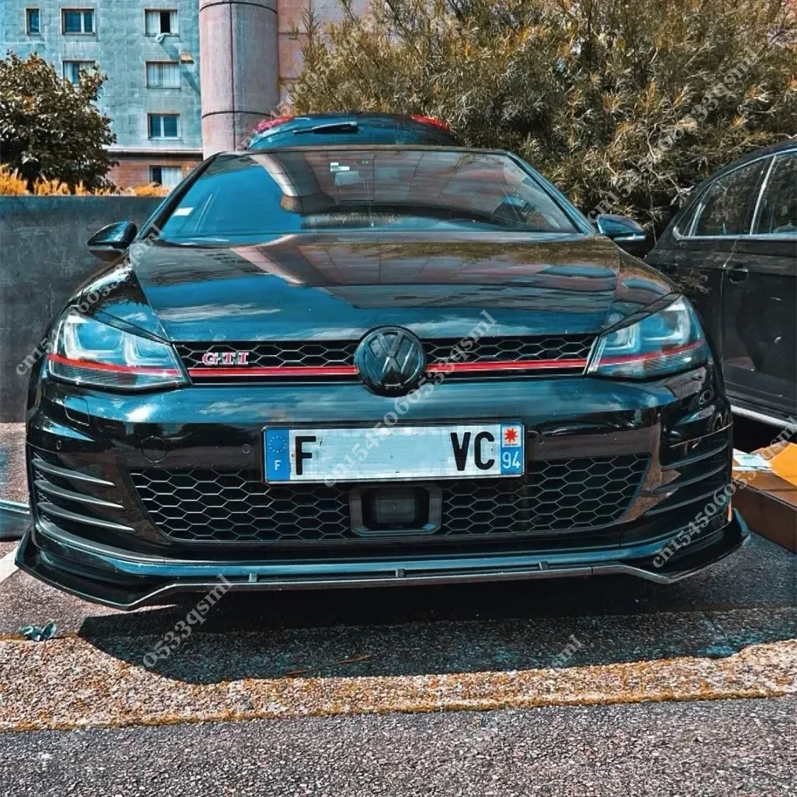 Car Front Bumper Splitter Lip For VW Golf 7 7.5 MK7 MK7.5 GTI GTD R R-Line All Models 2012-2020 Diffuser Body Kit Spoiler Guard