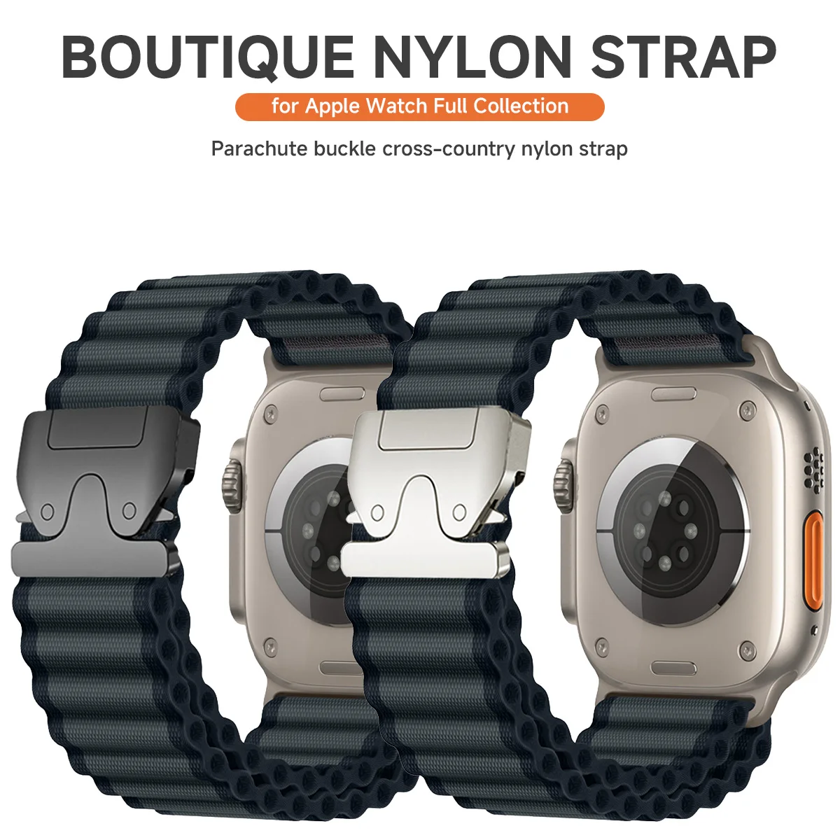 Nylon Alpine Strap for Apple Watch Band 46mm Ultra 2 49mm 45mm 44mm 42mm Wrist Bracelet For IWatch Series 10 9 7 8 6 5 4 Correa image 3