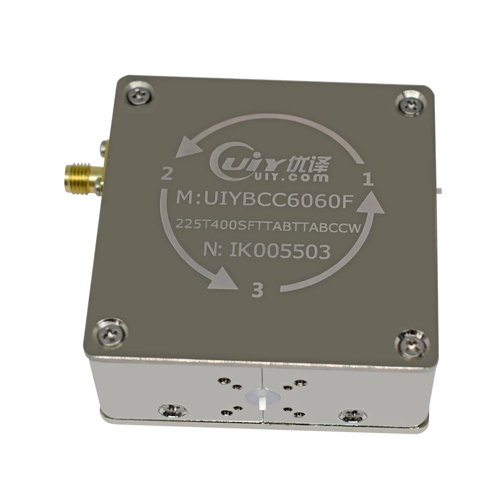 RF Coaxial Circulator 225~400MHz custom design of UIY ferrite components