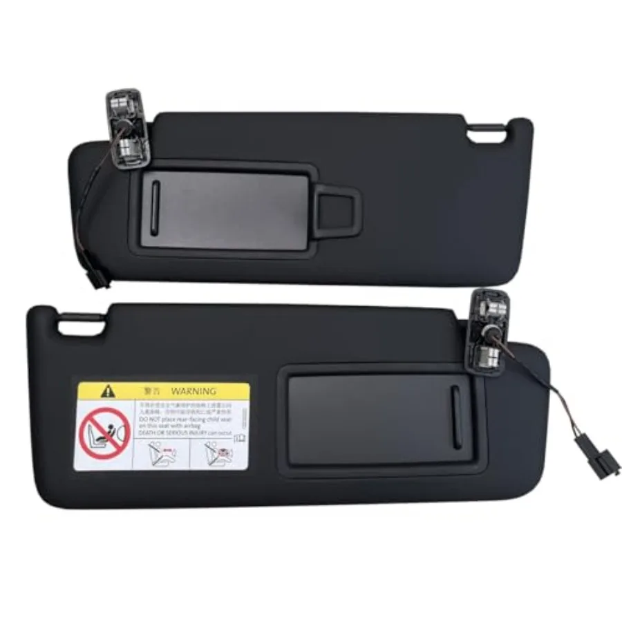 

Black Front Sun Visor Panel with Makeup Mirror for VW Golf 7 MK7 Sunshield 5GG857551 5GG857552