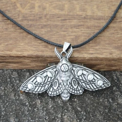 Goth Death Moth Pendant Jewelry Vintage Gothic Necklace For Men Women