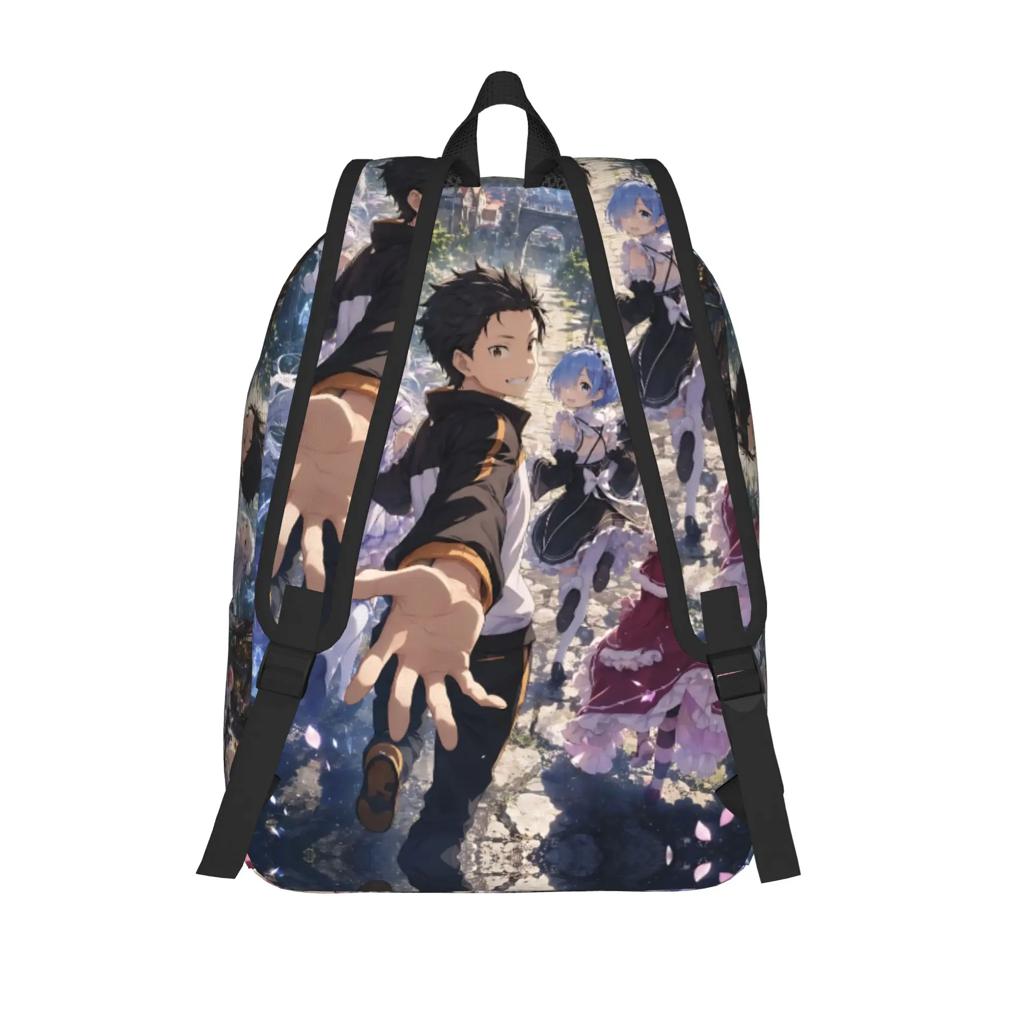 Fashion Re ZERO Anime Backpack  Mochilas Super Quality For Work Office Retro Washable Rucksack