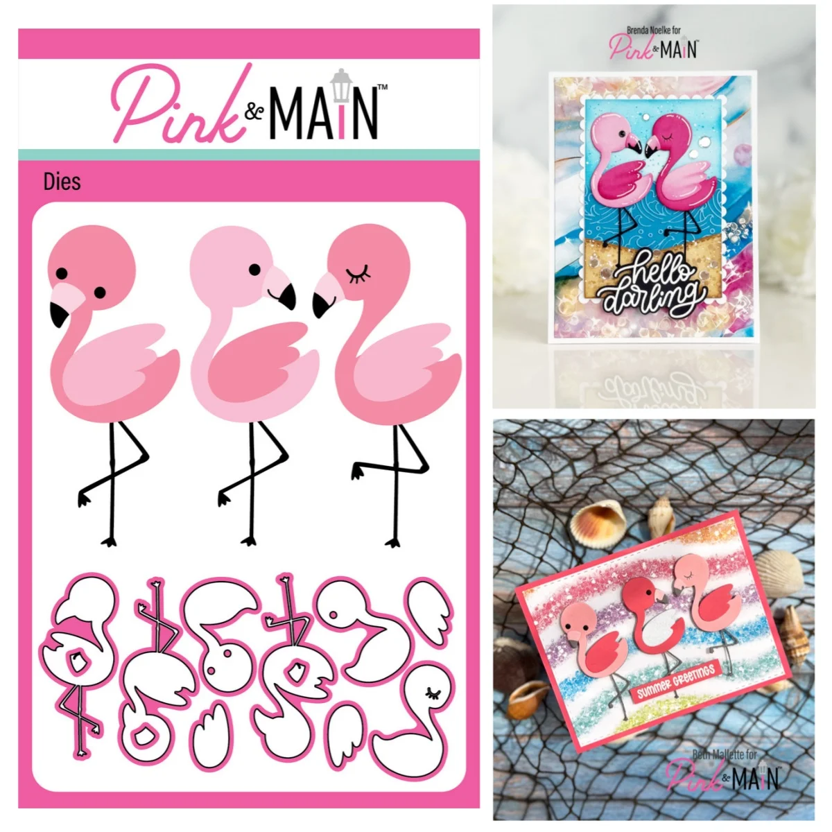 

Flamingos Sailing Sunshine Mouse Metal Cutting Die Clear Stamps DIY Scrapbook Embossed Handcraft Card Craft Template 2025 Summer