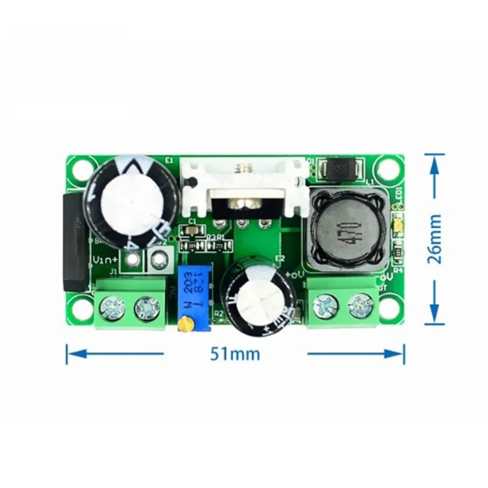 AC to DC Step-down Module Adjustable Output 3.3V-33V Supports Input Voltage AC 5V-30V and DC 5V-50V with 2.2A Continuous Current