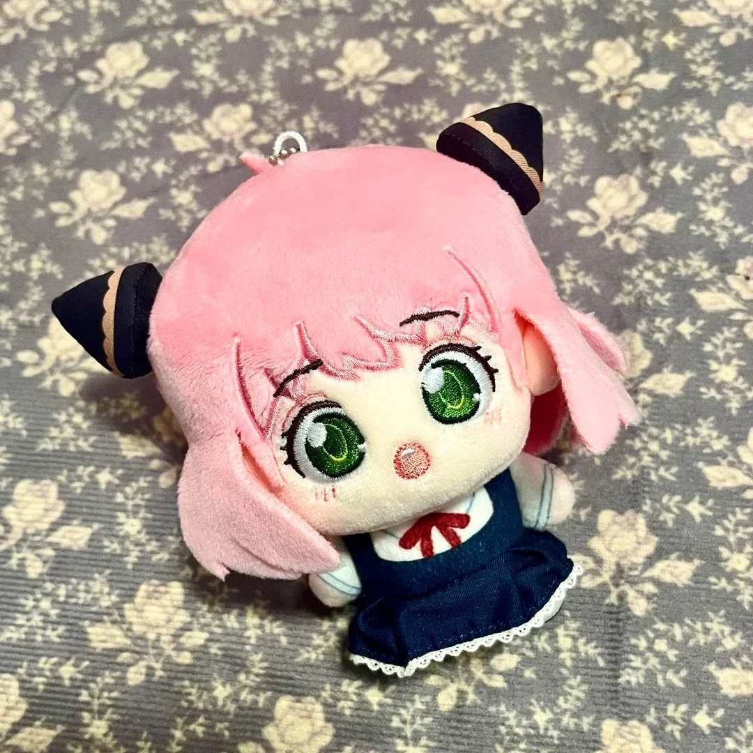Cute Spy X Family Anya Plush Backpack Charm Soft Stuffed Anya Forger Doll Pendant Kawaii Anime Plushie Girls Gift Bag Accessory
