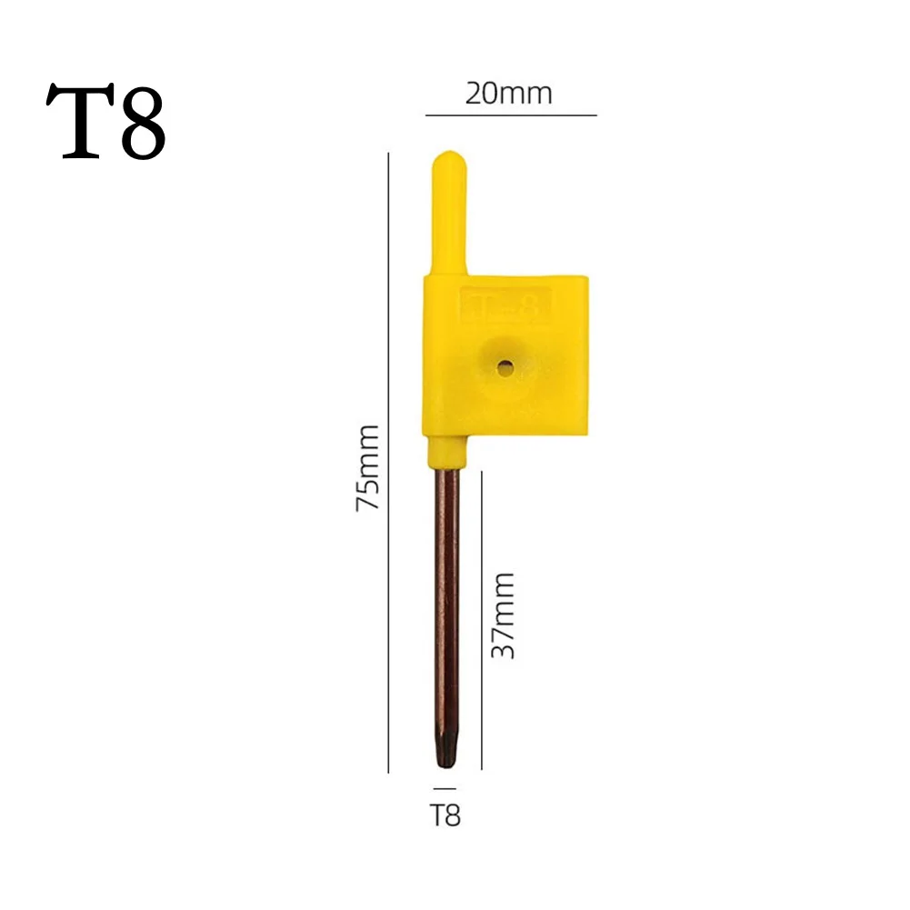 T6/T8/T15  Screw Driver T Shape Inner Hexagon Spanner Key Screwdrivers Handle Repair Screw Driver Wrench Hand Tools