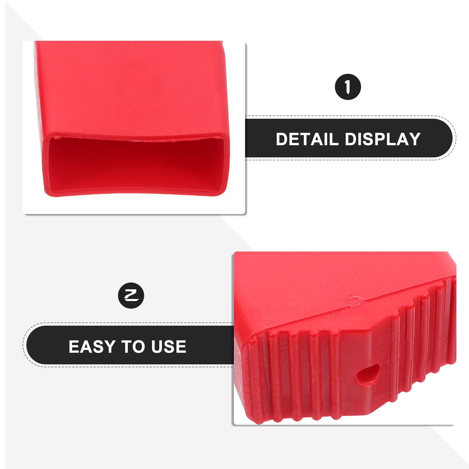 4Pcs Ladder Rubber Feet Pads Anti-Slip Stabilizer Caps for Step Folding Extension Ladders Ladder Foot Protector Replacement