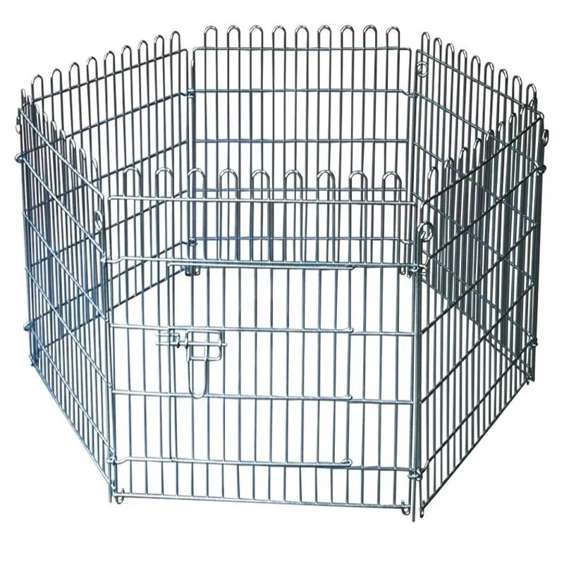 6 pieces of pet fence, removable dog cage indoor and outdoor galvanized isolation fence