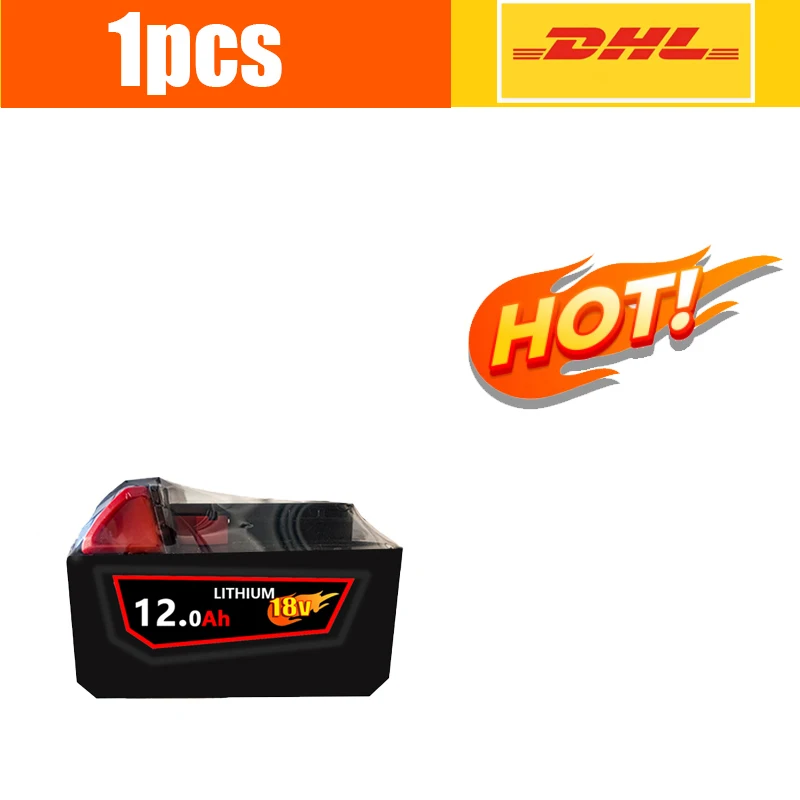 2026 ميلووكي بطارية 18 فولت M18-HB3 بطارية عالية الطاقة 12AH ، شاحن ميلووكي M12-18FC الأصلي 48-11-1815