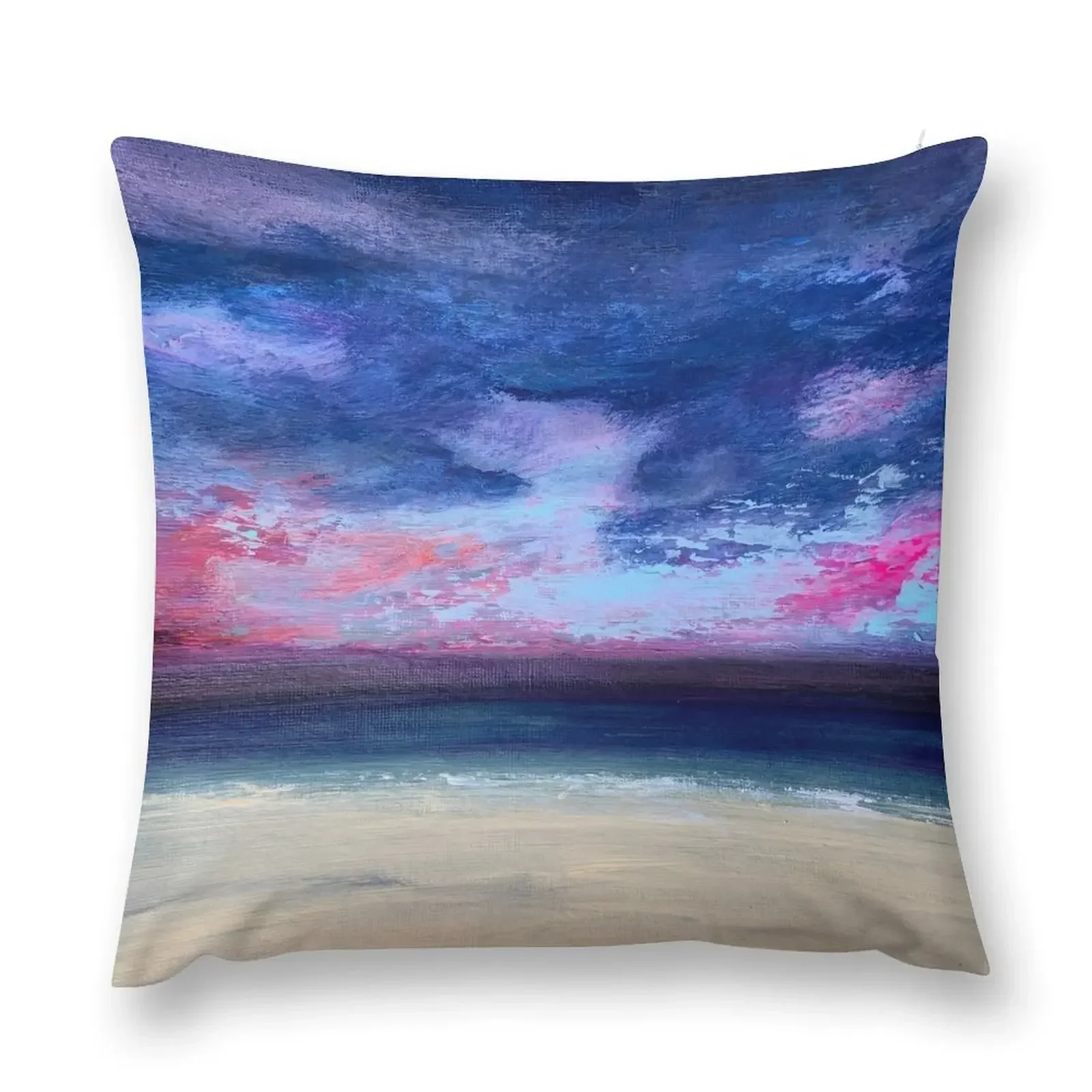 Purple Skies, Outer Hebrides, Scotland Throw Pillow covers for pillows Decorative pillowcase pillow