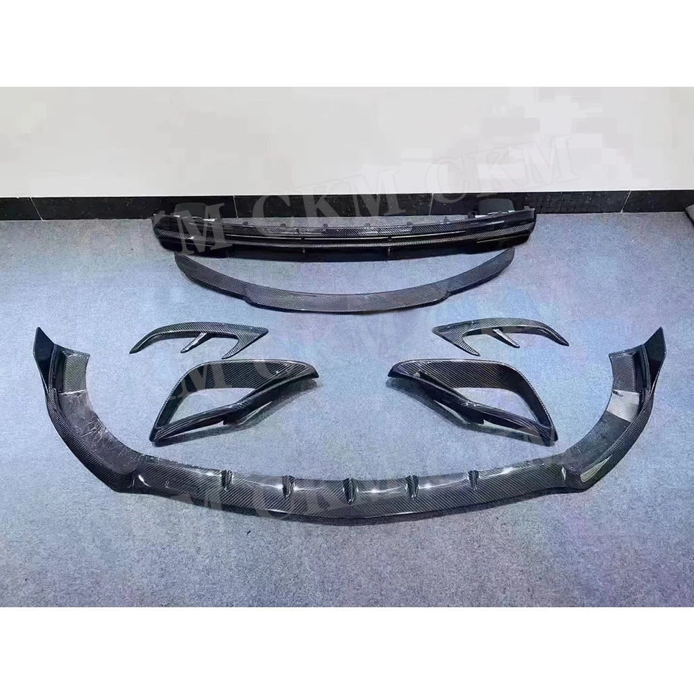 B Style Front Chin Bumper Lip Air Vent Trims Rear Diffuser Rear Spoiler for Benz S Class W217 C217 S63 65 AMG Coupe 2014-2019