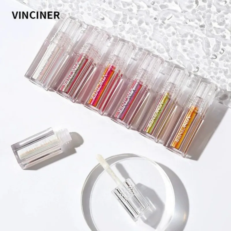7つの魔法のリップグロス、ふっくら保湿で色が変わるリップグロス、歪まないオーロラカラフルリップグロス