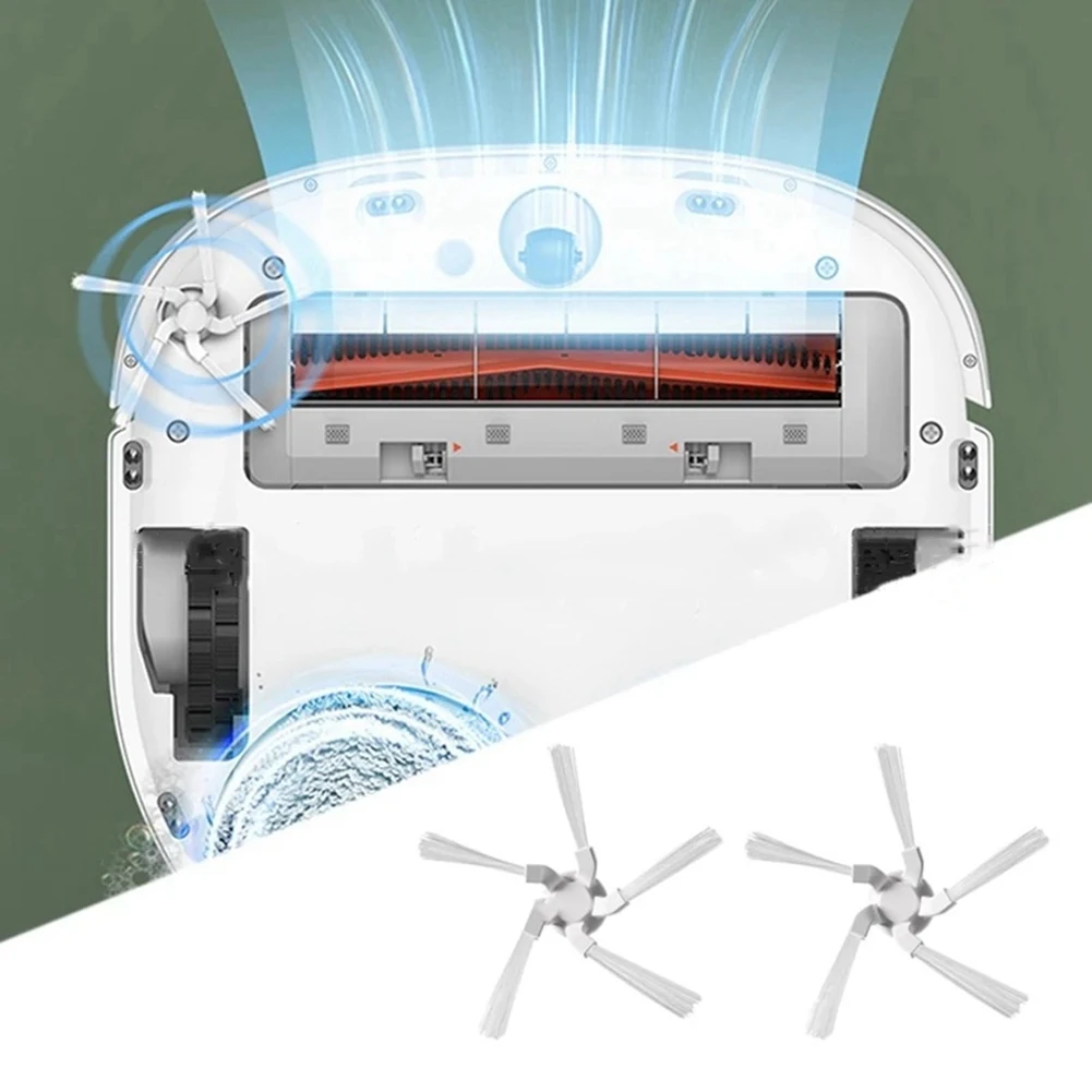 2 Stuks Zijborstel Voor W10 Stytj06zhm Stofzuiger 5-hoek Burr Borstel Schoon Te Vervangen Onderdelen