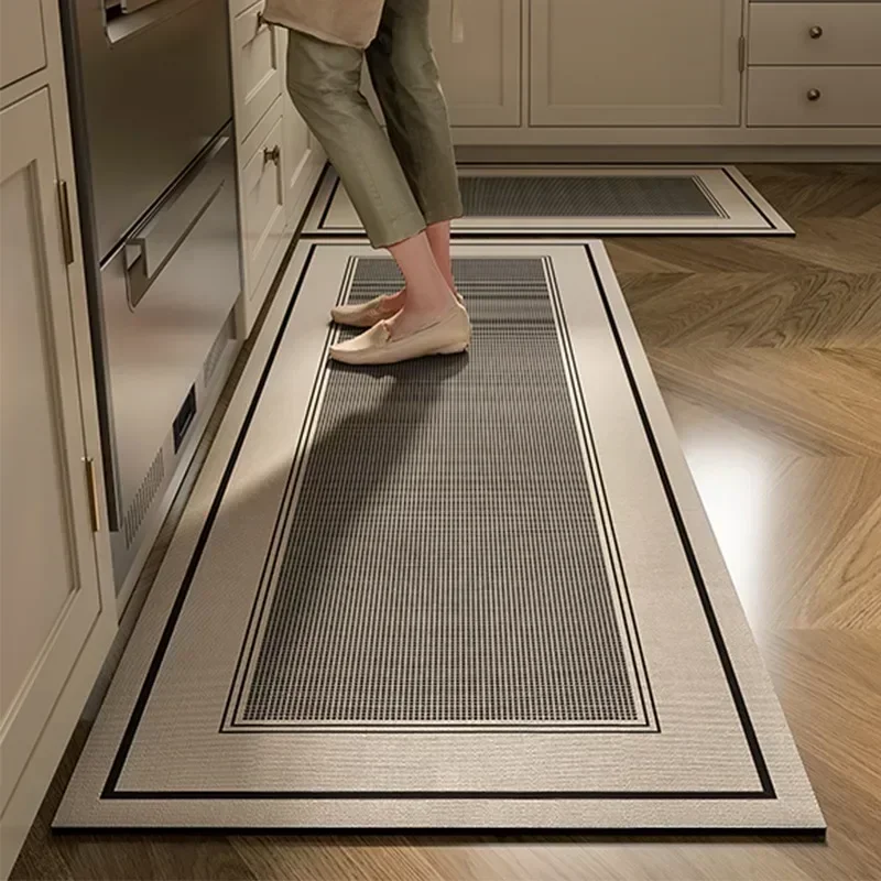 

Kitchen Floor Mat Absorbent Non-slip Carpet Diatom Mud Long Foot Mats Minimalist Style Home Decoration Rug for Bathroom 주방 카펫