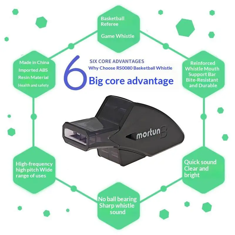 Professional Basketball/Football Referee Whistle With Lanyard Finger Clip For Sports Equipment For Coaches And Referees