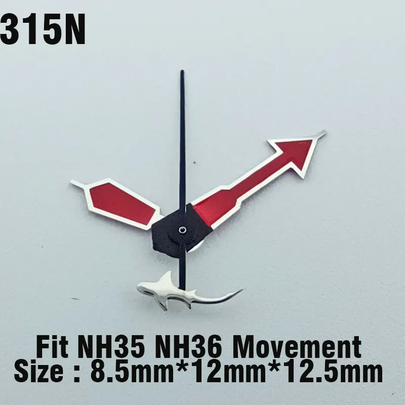 Watch hands NH Hands 35 36 Super Green glow in the dark hands Seconds Watch accessories for NH movement 35 36 assembly