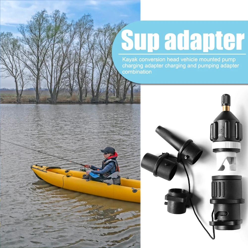 Adapter zaworu powietrza do deski SUP Adapter pompy nadmuchiwanej Łódź wiosłowa Kajak Zawór powietrza Złącze pompy Sprężarka powietrza do opon