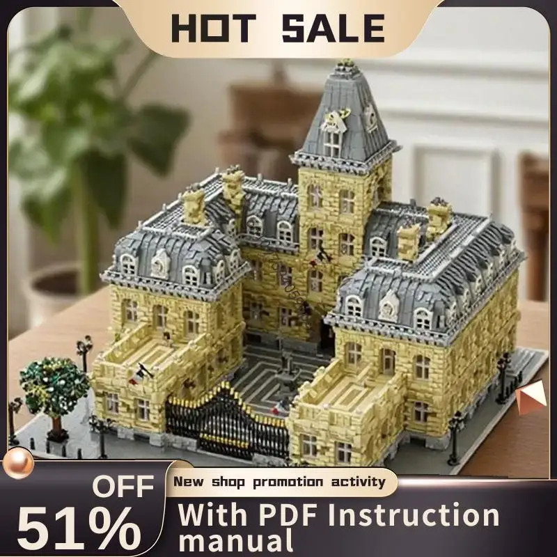 

New 23399Pcs City Hot Selling Street View Moc Modular French Palace Model Custom Puzzles Creative Ideas Kids Toy Birthday Gifts