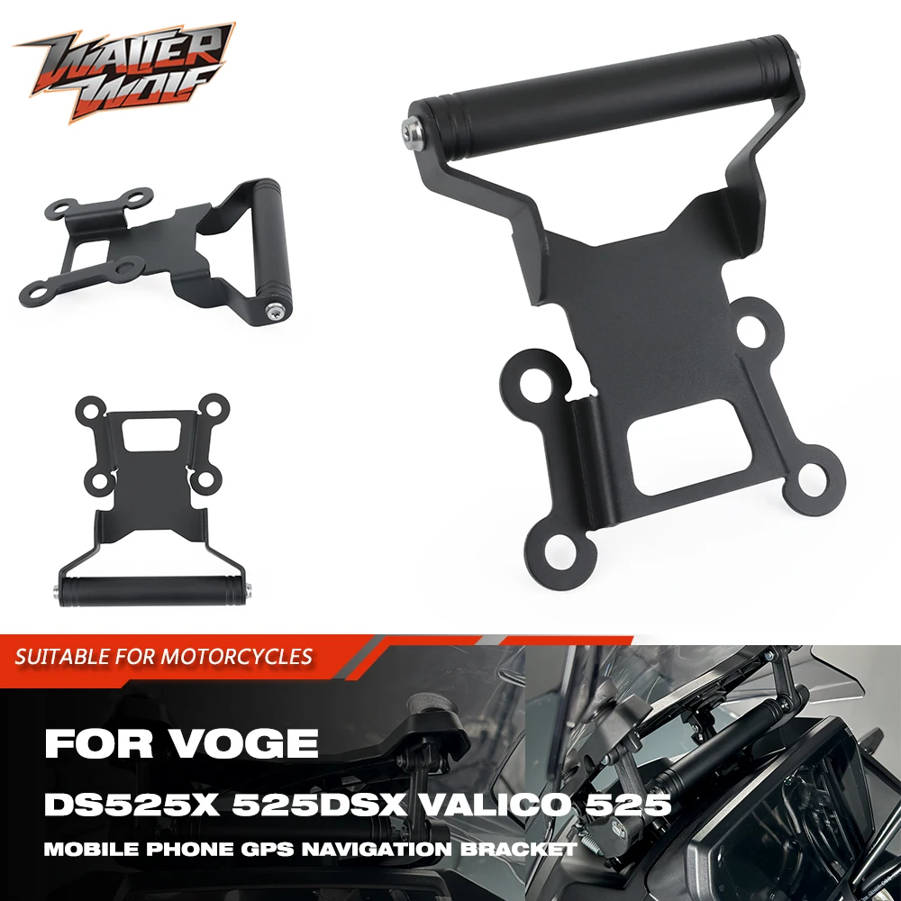 DS525X GPS Navigation Mount Support Bracket For Voge Valico 525 525DSX DSX525 2023 2024 Phone Recorder Camare Cross Bar Holder