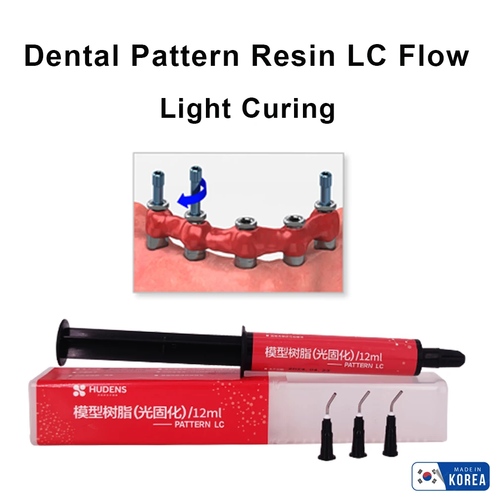 Dental Pattern Resin LC Flow Laboratory Material Modeling Light Curing Composite For Holding Abutment 12ml Bridge Implant Jig