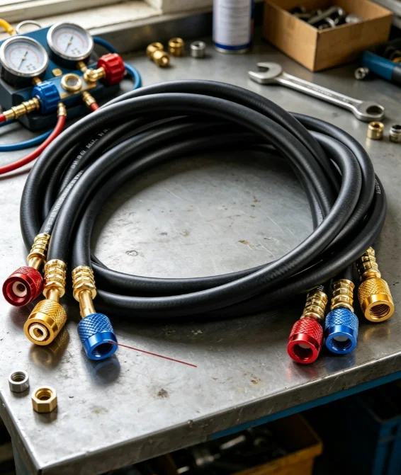 High Pressure R134a R22 Refrigerant Charging Hose Auto AC Flushing And Refrigerant Filling Pipe for Vehicle Air Conditioning Sys