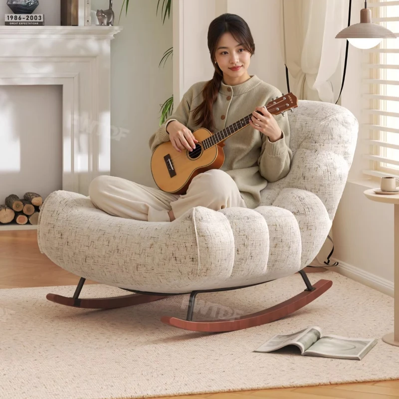 Chenille Rocking Chair High De - Baby Nursery Rocking Chair ulasan dan harga