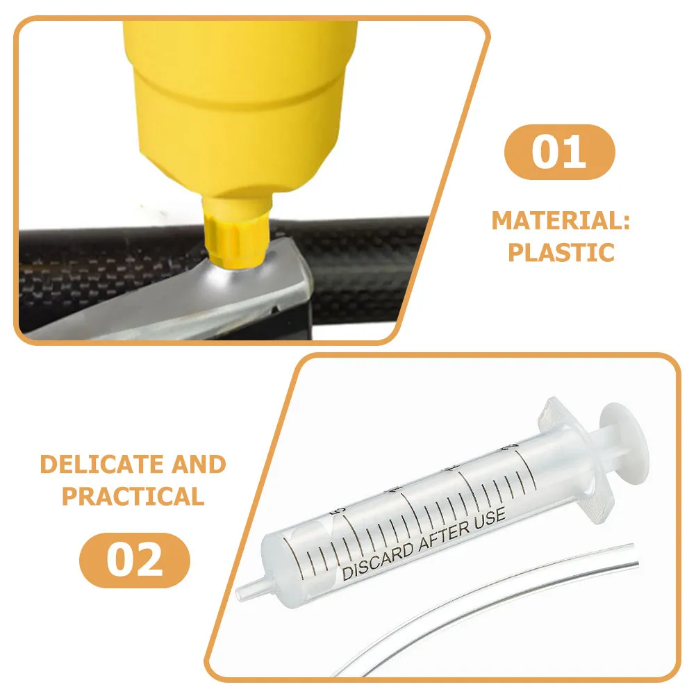 Brake Bleed Tool for Bicycle Hydraulic Disc Brakes Bleeding Kit Oil Fluid Bleeder Professional Lightweight Syringe Design Smooth