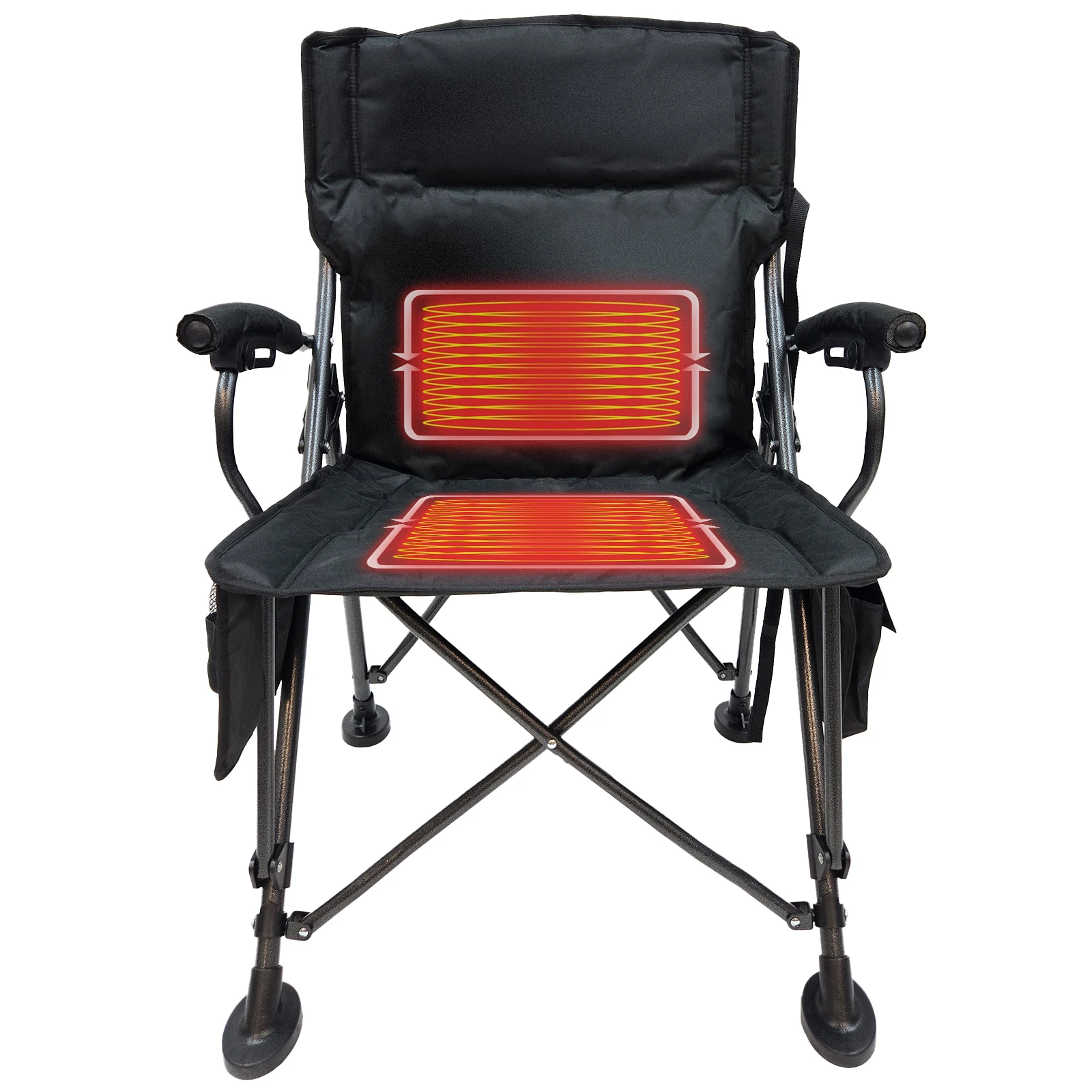 

Heavy Duty High Back Outdoor Sports Oversized Folding Lawn Chair Heated Camping Chairs for Adults