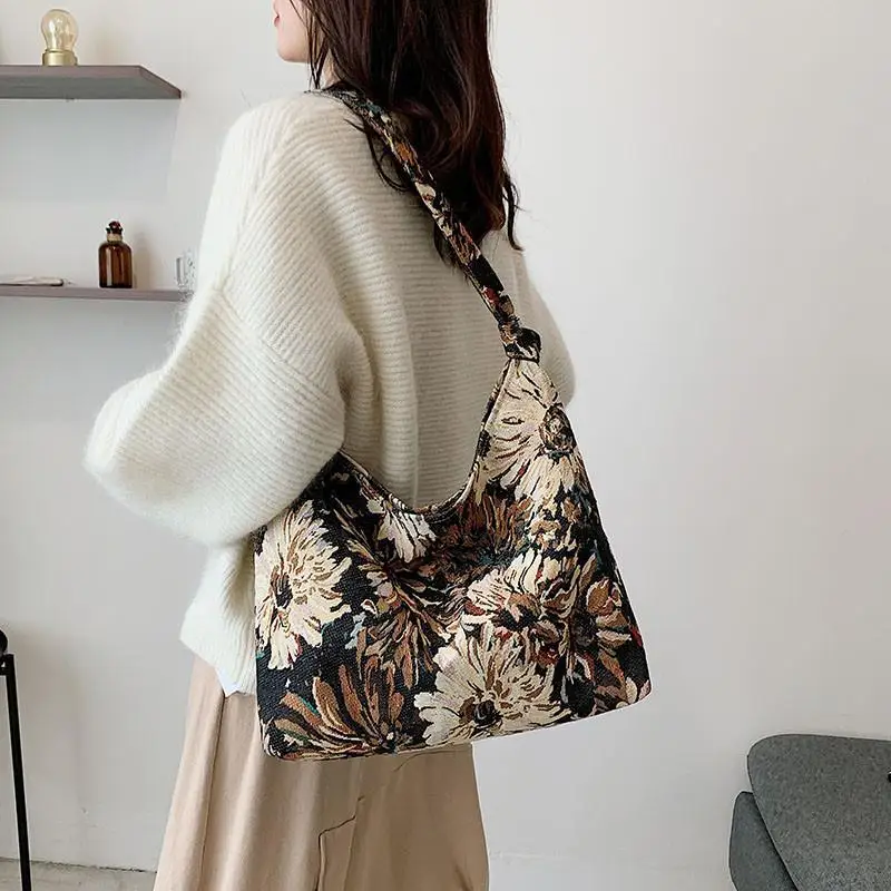 Bag Woman Shoulder Bags New Fashionable Large Capacity Korean Style Autumn and Winter Shoulder Underarm Bag Tote Bag