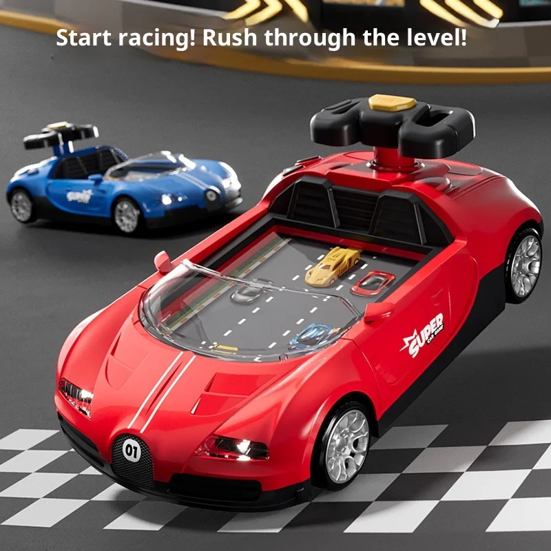 

Children'S Adventure Bugatti Racing Electric Game Machine Simulation Driving Puzzle Raining Toy