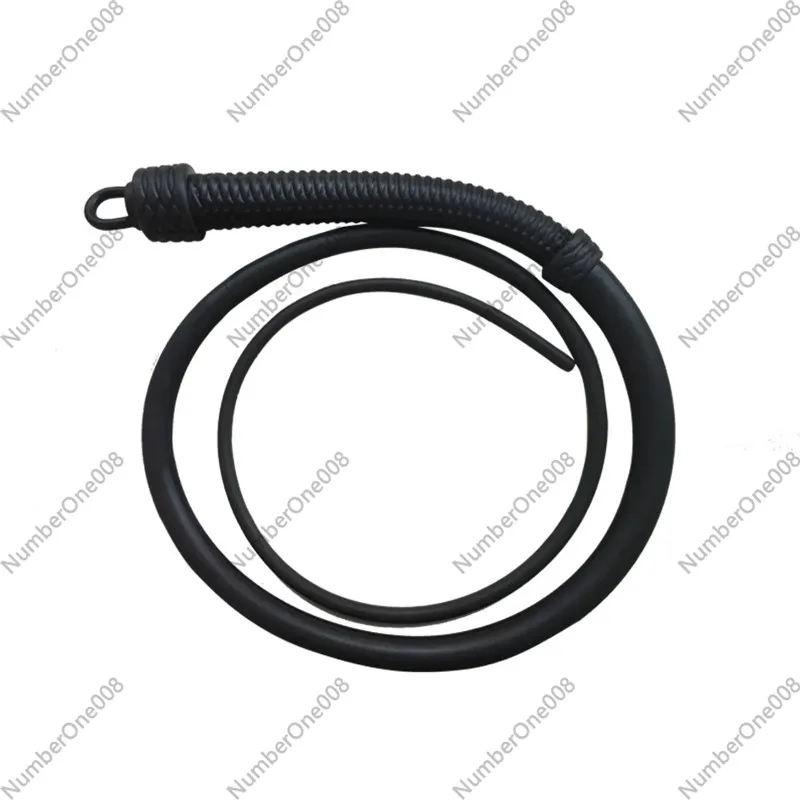 For 180cm Handmade Rubber Whip Riding Training Whip Outdoor EDC Tool