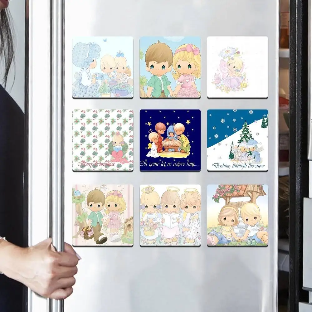 Precious Moments Cute Personalized Creative Classic Painting Magnets Fridge Photo Message Decorative