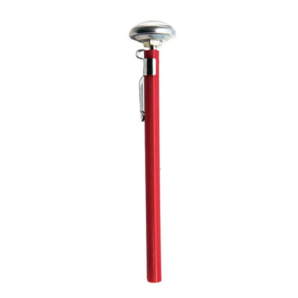 Stainless Steel Dial Display Thermometer Silver Red Dial Display Range Kitchen Thermometer Temperature Probe Immediate Read