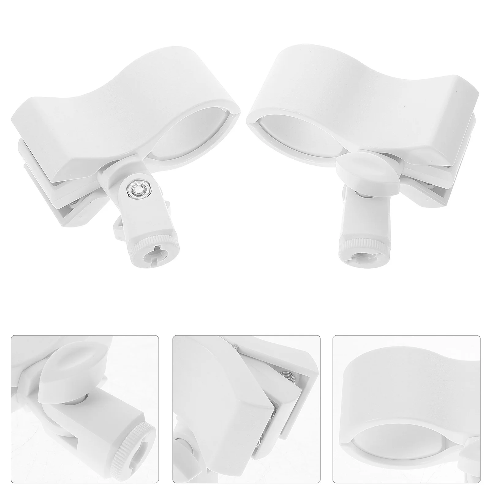 

5 Pcs Microphone Clip Clips Holder Durable Round Clamp Universal Accessories Plastic for Stand