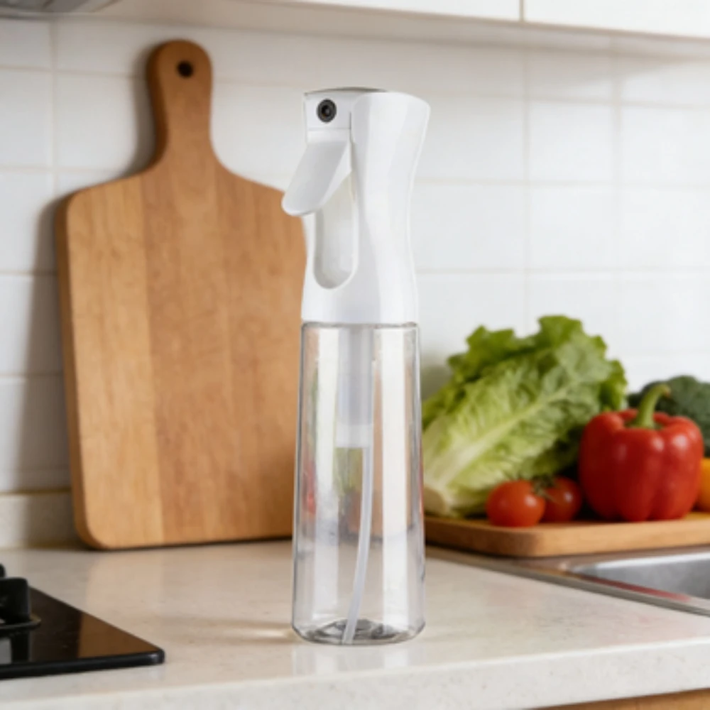 

High Pressure Spray Bottle - 200ml Continuous Mist Sprayer for Salon, Garden & Cleaning, Refillable & Adjustable Nozzle